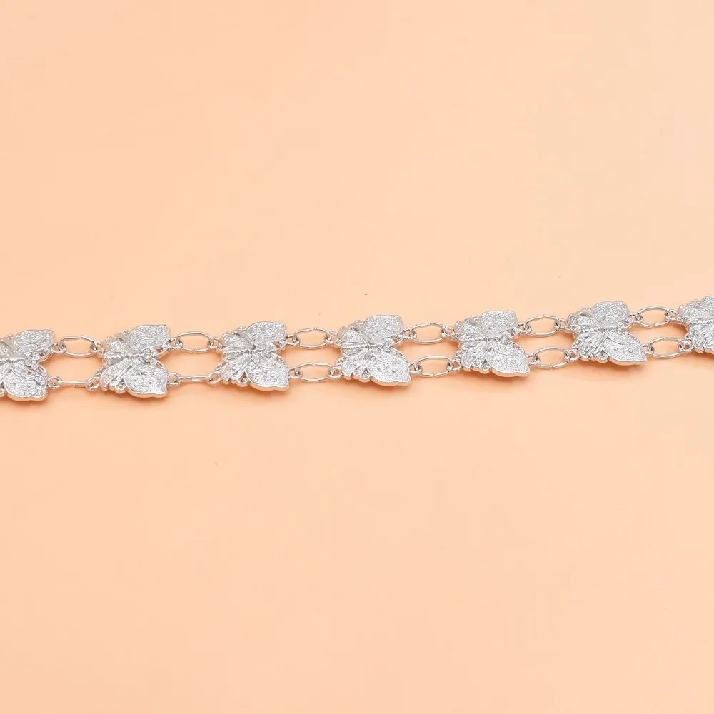 Vintage Ethnic Hollow Waist Chain Butterfly Gold Thai Body Jewelry Alloy Silver Tassel Belly Chain Boho