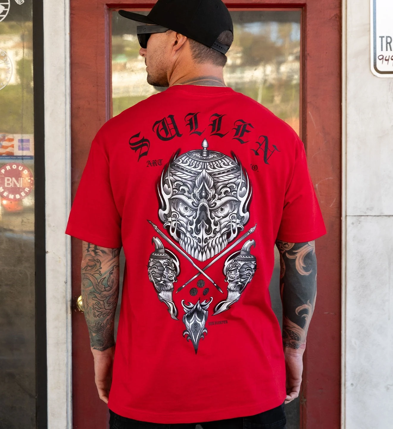 Harper Badge Standard Tattoo Art Street Trend Fashion Casual T-Shirt Men's and Women's Luxury Brand Top