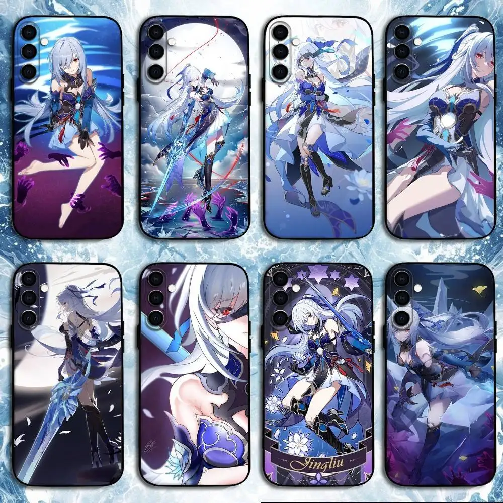 

Honkai Star Rail Jingliu Phone Case For Samsung Galaxy A73,A72,A71,A70,A53,A52,A51,Others Soft Black Shell