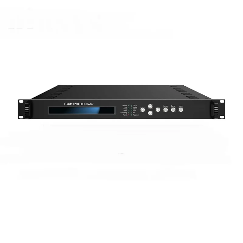 H.265 HD SDI HDMI Video Audio Processor Logo QR Code Overlay for TV Headend System
