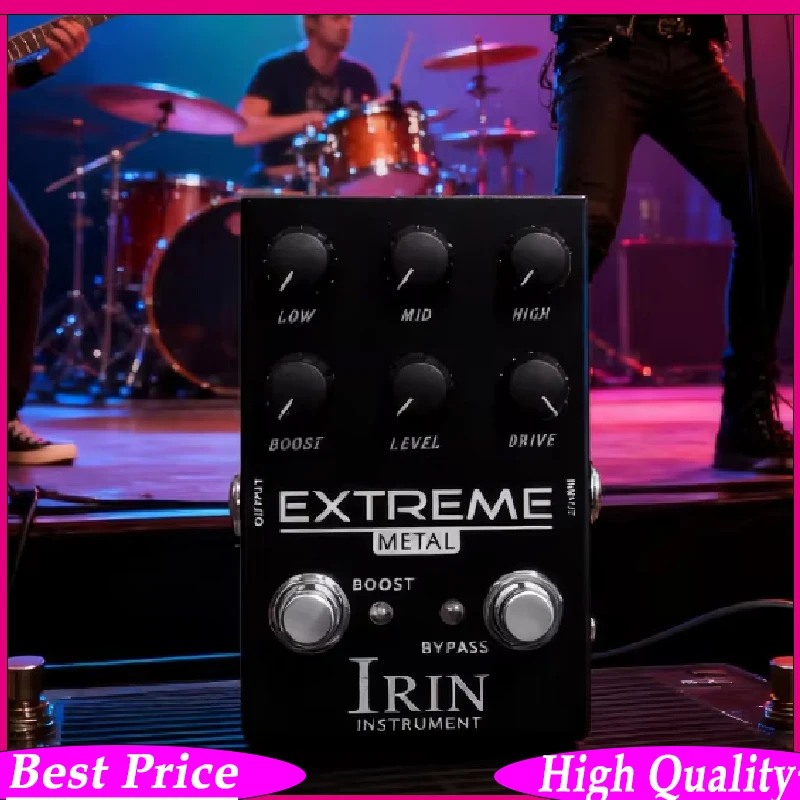 IRIN AN-42 Extreme Metal Distortion Guitar Effects Pedal High Gain Overdrive Electric Guitar Accessory Part