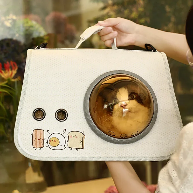 Cat bag space capsule portable out dog cat anti-stress cat bag