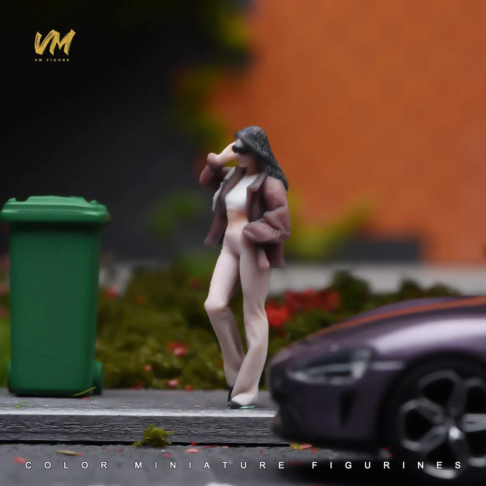 VM 1:64 Low Waist Pants Sexy Hot Lady Mini Resin Figure Diorama Match 3D Color Print Figure Desk Ornament Mini Shoot Match