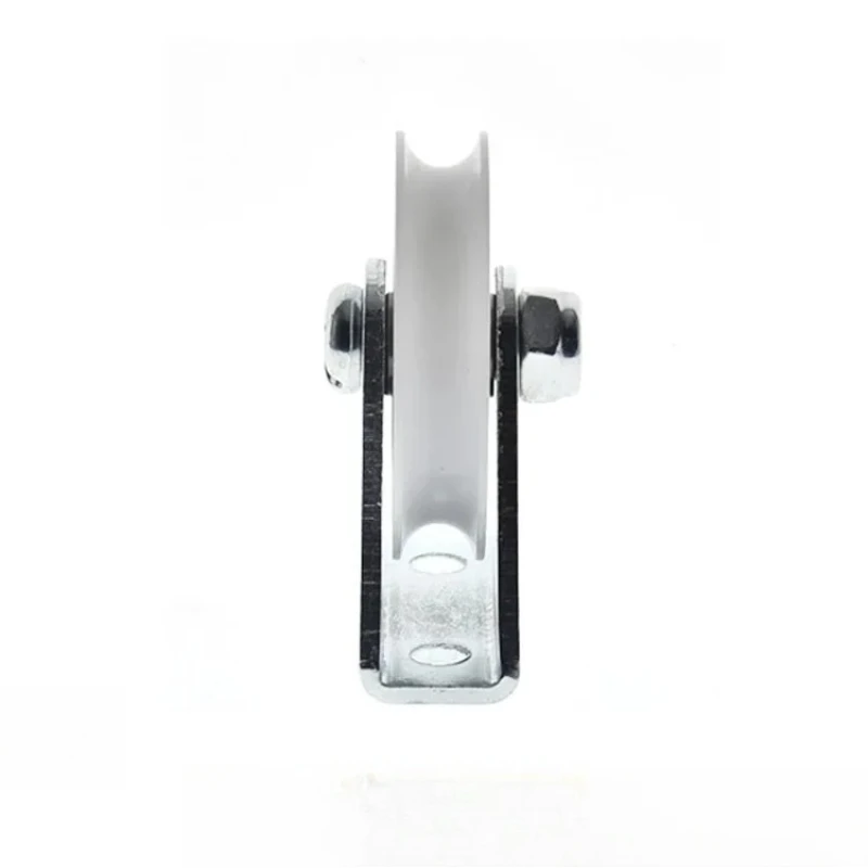 Metal Bracket Groove-clad Plastic Pulley With Seat Roller