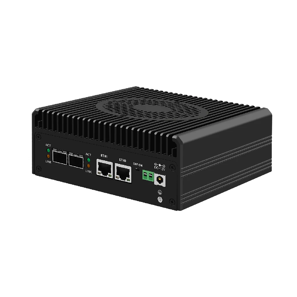 جهاز جدار الحماية HUNSN، كمبيوتر صغير، Intel N100/I3، RJ63، OPNsense، VPN، جهاز توجيه PC، 2LAN، 2SFP+، 2HDMI، TF، Type-C