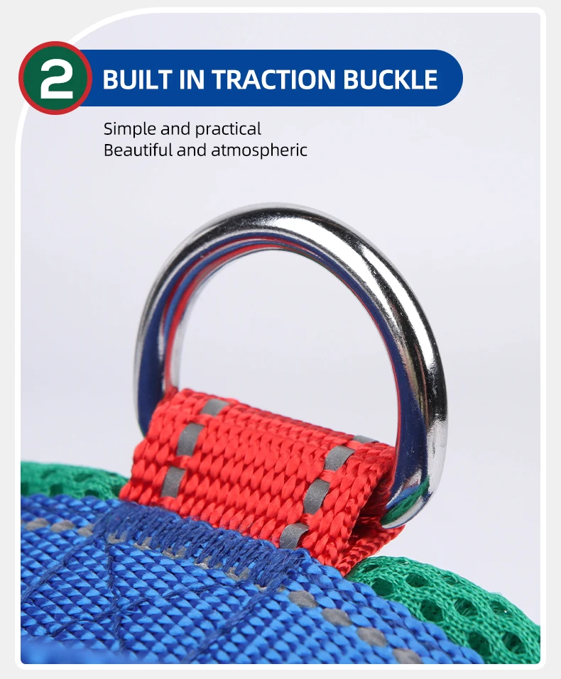 Hunde-Haustier-Brustgeschirr, breites Gurtband, zweifarbig, kontrastierend, vier Seadon-Hundegeschirr, Nylongriff, Outdoor-Hundegeschirr, reflektierend – Detail 7