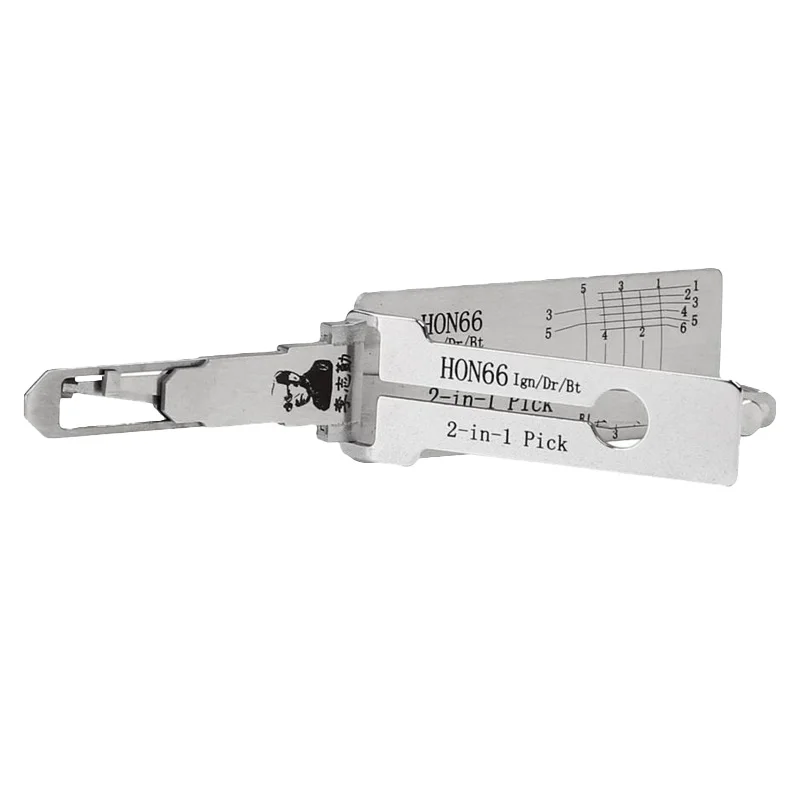 High Quality LISHI Hon66 2-in-1 Lock Picking Tool Set Ignition Manual Tool Decoder Opener and Specialized Locksmith Tool