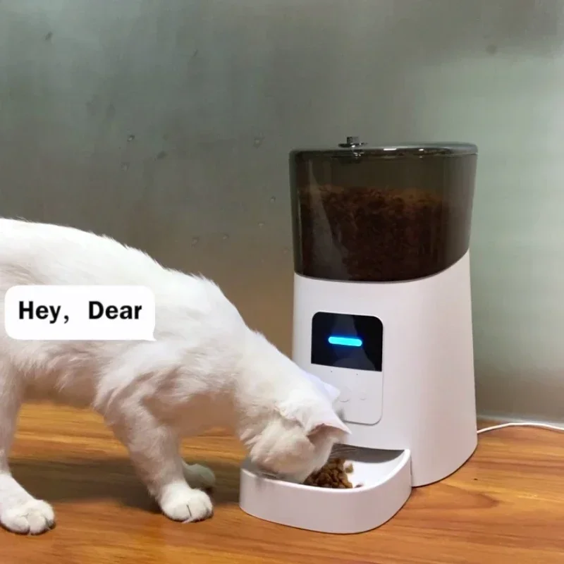 Smart Pet Feeder Camera   Tuya Smart Mobile Phone App Remote Control Microchip Automatic Pets