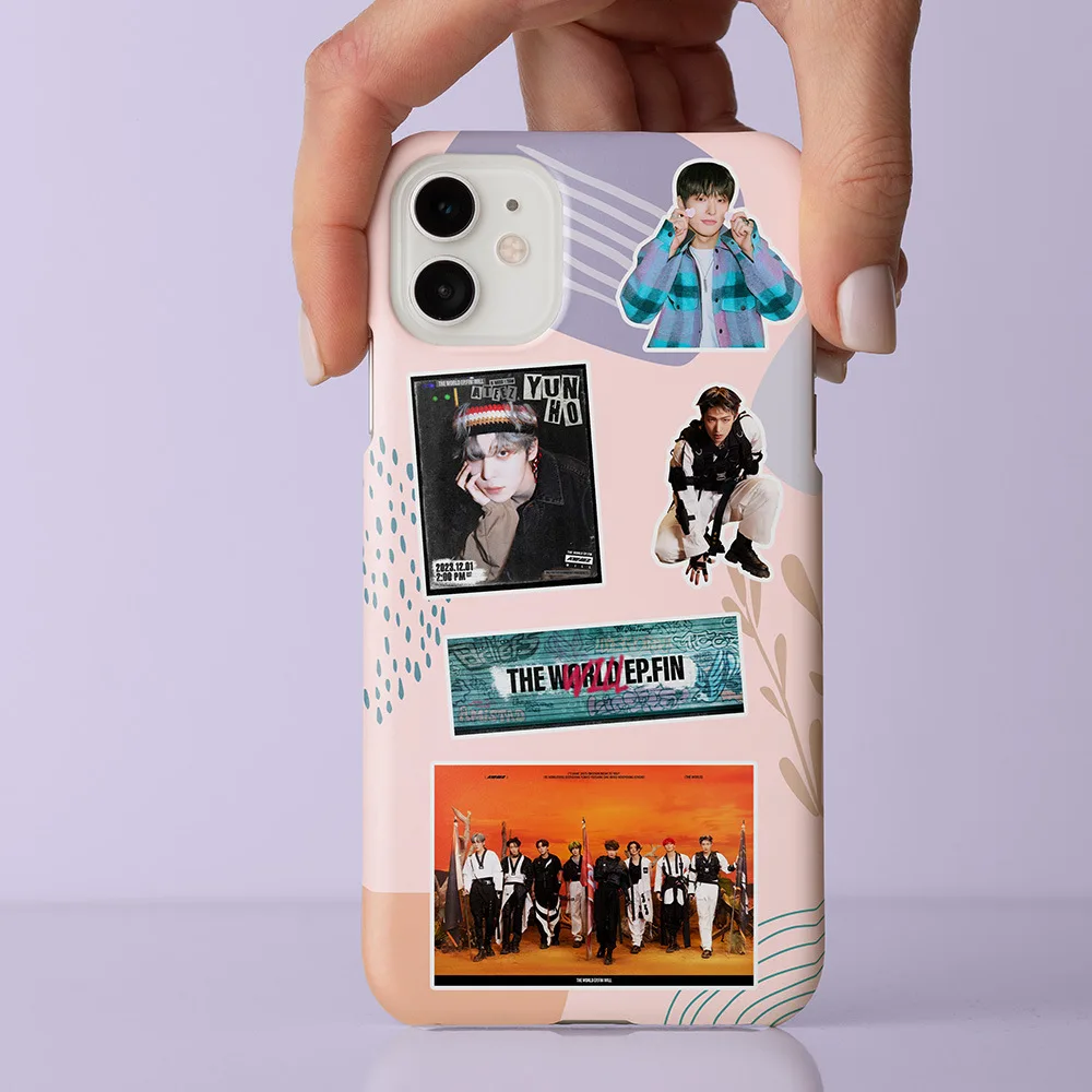 Imagem -06 - Ateez-ateez Idol Boy Group Adesivos o Fin World ep Decoração Mala Scrapbook Telefone Papelaria Laptop Novo Álbum