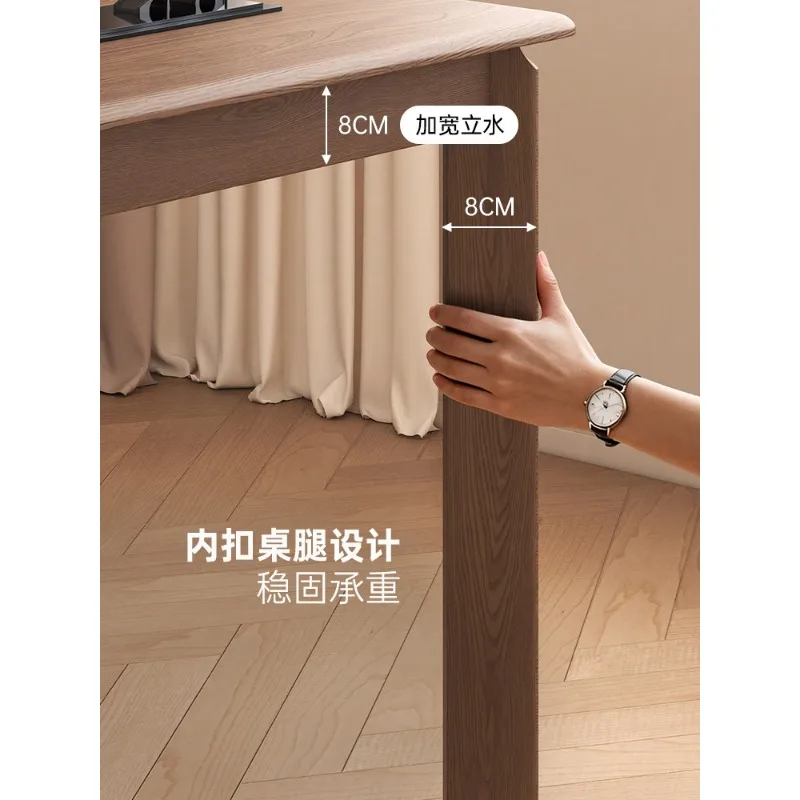 Home Solid Wood Desk Household Simple Double Long Desk Large Board Table Study Office Computer Desk