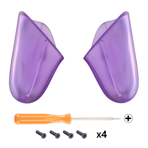 Imagen 2 del producto eXtremeRate - Carcasa transparente de repuesto para mando de Nintendo Switch Pro - Púrpura