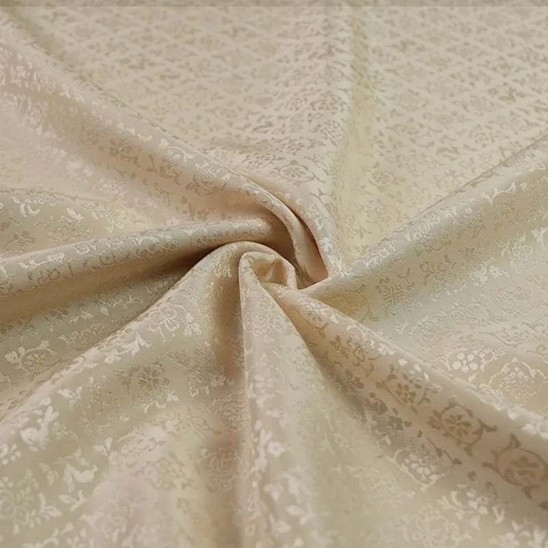 silk diamond-shaped floral pattern narrow top cheongsam dress fabric
