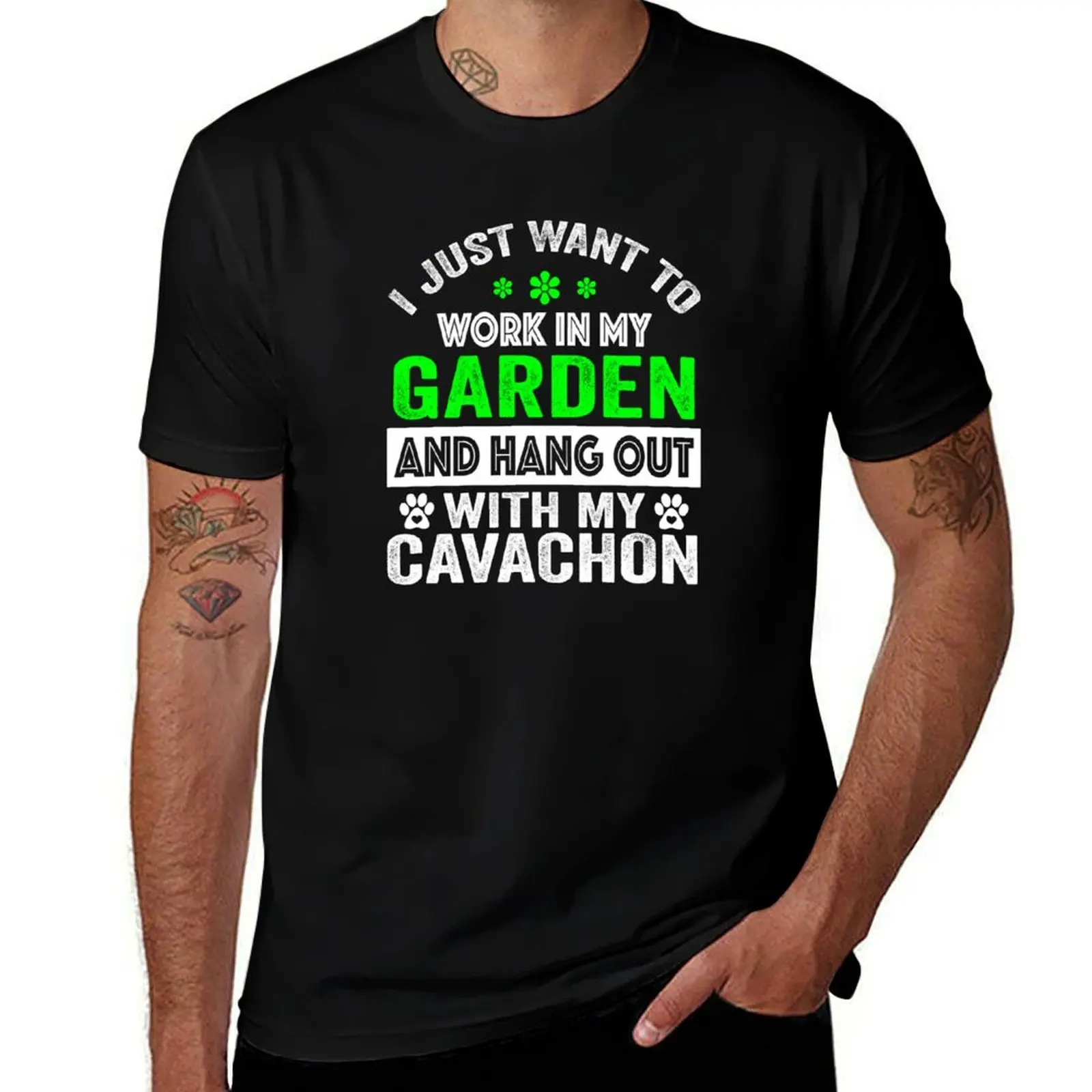 

My Birthd Out Work T-Shirt Gardening HAng Dog I Just With Want To GArden My Cavachon Christmas And Cavachon, On Funny And Lovers