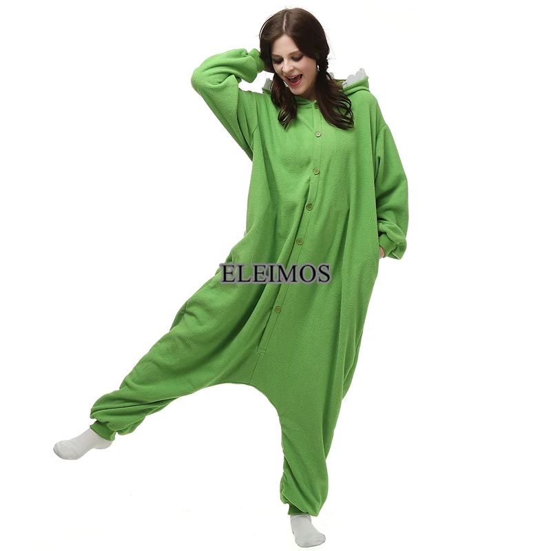 ELEIMOS Halloween Onesie Cartoon Mike Monster Pajamas For Women Men Adult Animal Kigurumis Pyjamas Homewear Cosplay Costume XXL