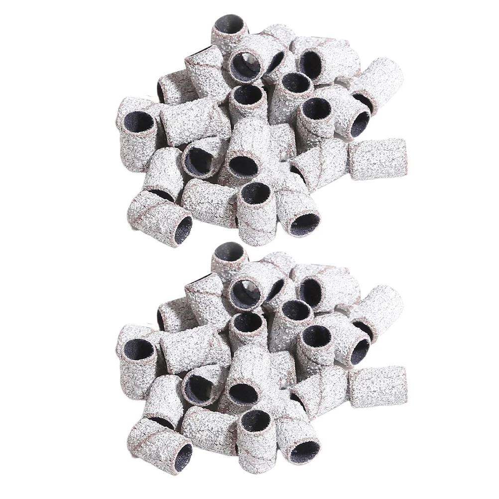 100 قطعة مسمار طحن الرملي الفرقة عالية الجودة الرملي كم هلام مزيل طلاء الأظافر 120 الأبيض هلام مزيل طلاء الأظافر طحن الملمع #3