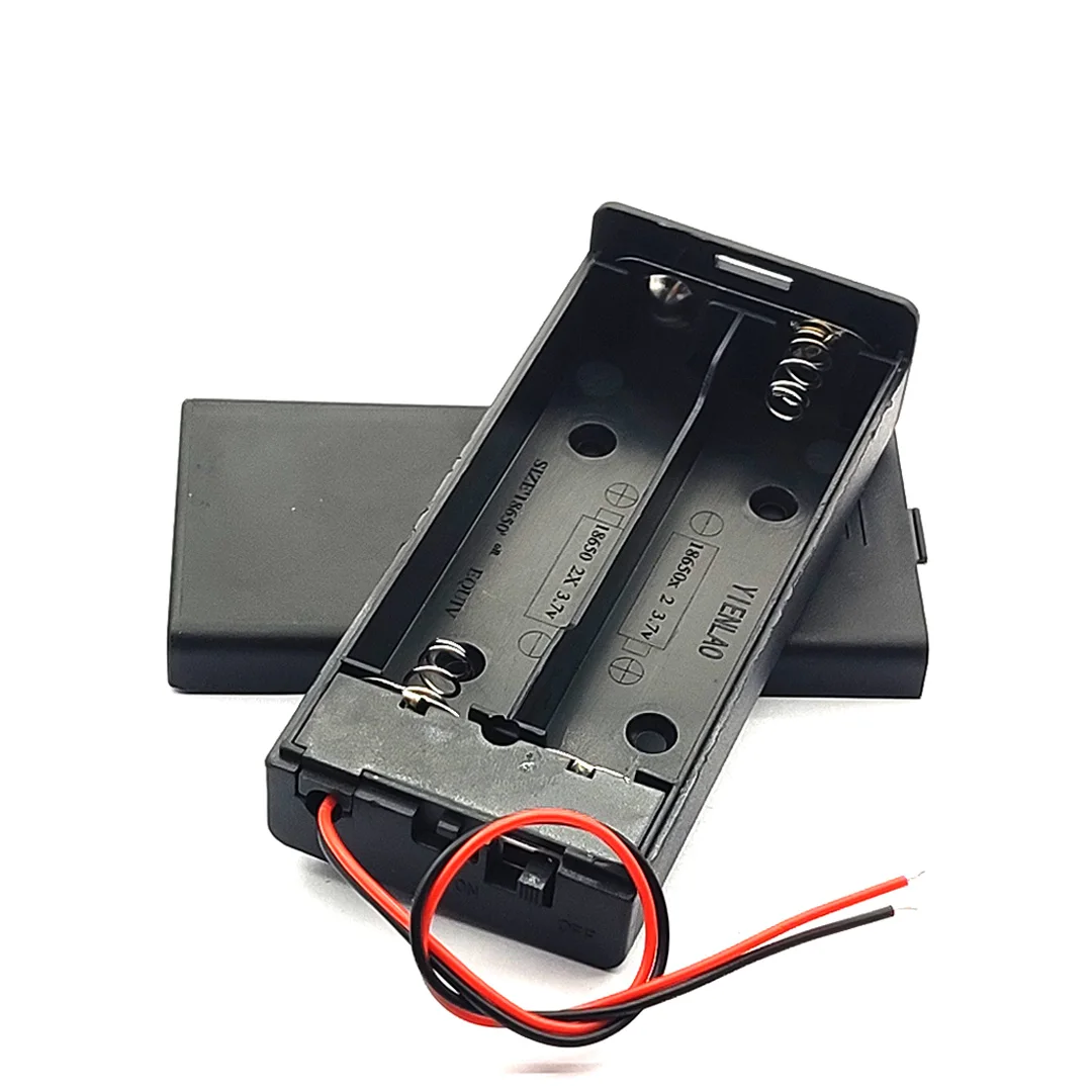 18650 caixa de armazenamento da bateria 3.7 v para 2x18650 baterias titular caixa recipiente 2x18650 baterias titular caixa 2 slots interruptor de ligar/desligar