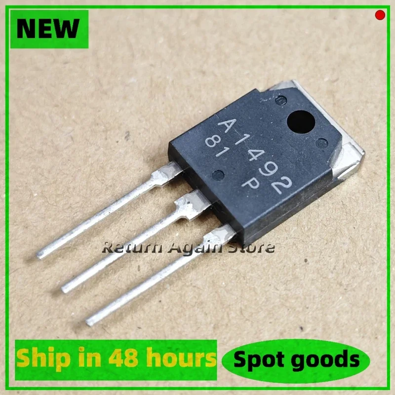 5PCS/LOT A1492 2SA1492  Audio power amplifier triode TO3P High power tube new original