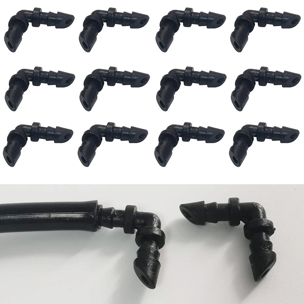 200 Pcs Bevel Hose elbow water hose connectors 1/4'' Bending joints garden pipe connectors drip irrigation Connect 7mm Hose