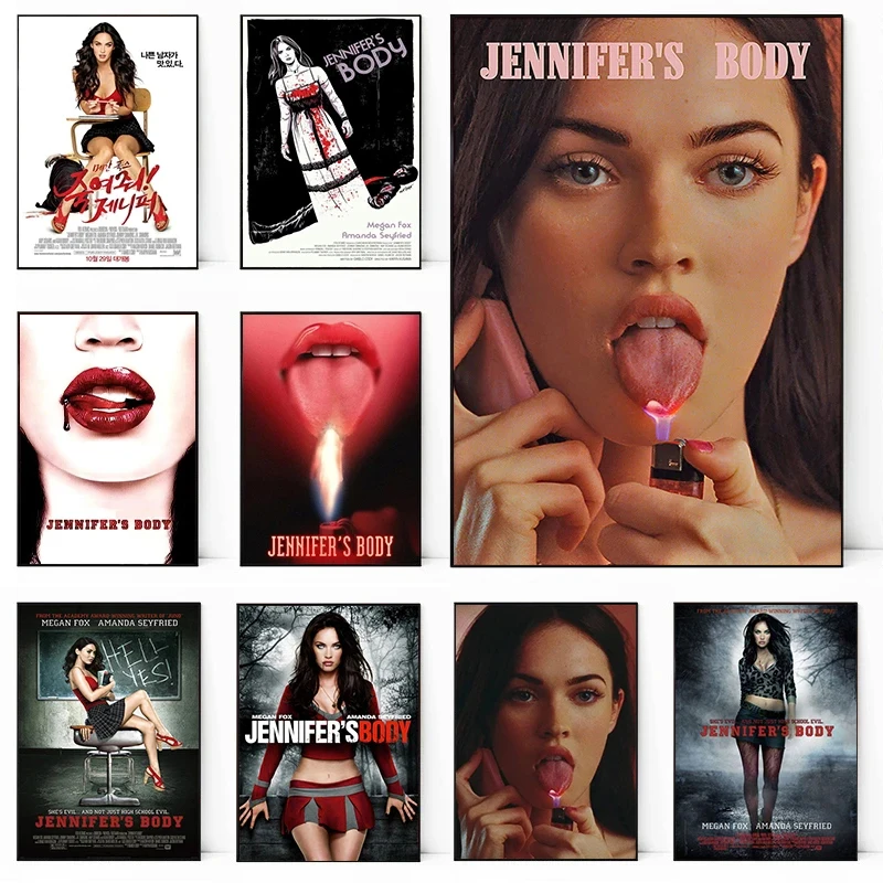 جينيفرز الجسم المشارك الجمالية فيلم الرعب مثير فتاة الملصقات والمطبوعات حائط لوح رسم صورة فنية لغرفة المنزل ديكو #1