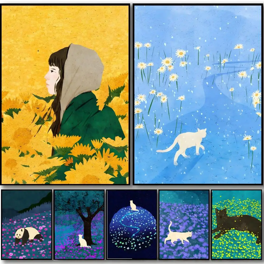 Natureinspired Delicate Beautiful Art X-Xuan Loc Xuan Poster HD art sticky wall waterproof home bedroom bar aesthetic decoration