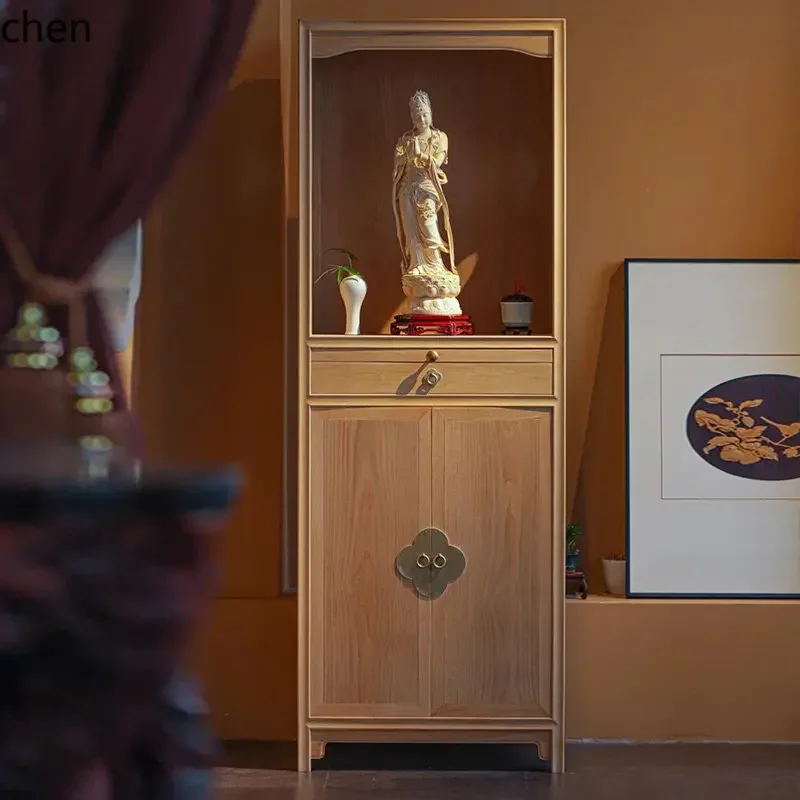 

FG6.10 altar cabinet Buddha Shrine Cabinet Solid Wood Altar Ancestor Buddha God of Wealth Buddha Cabinet