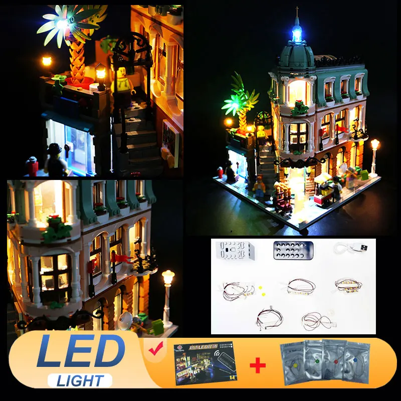 

LED Light Kit For LEGO 10297 Boutique Hotel Decorative Lamp DIY Gift (Not Include Building Blocks Bricks Kits Sets Model)