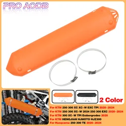Motorcycle For KTM EXC 250 300 TPI XC XC-W For Husqvarna TE250 TE300 2T 2020 2022 2023 2024 Heat Shield Exhaust Protective Cover