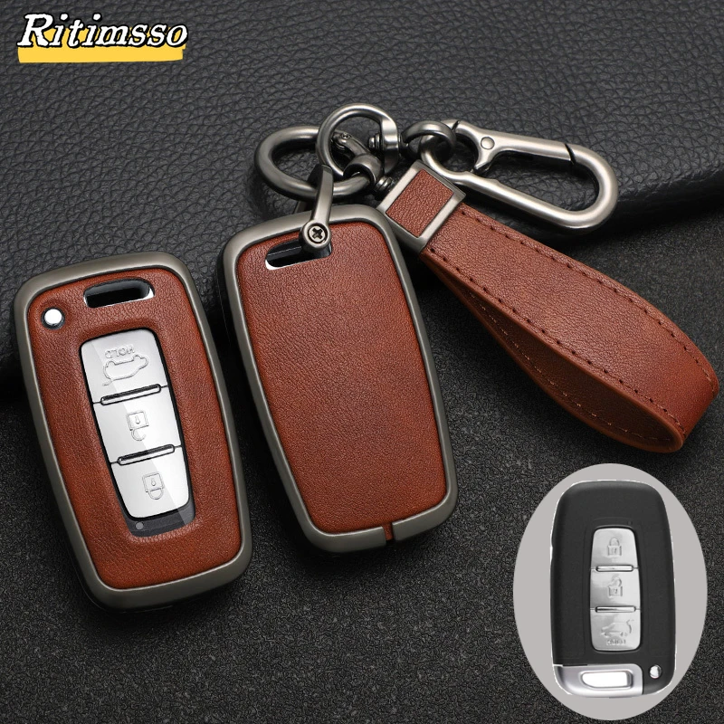 3/4 Buttons Car Key Case Cover For  Hyundai Kia EQUUS Optima K5 Forte Opirus Rohens Ix35 SOUL SORENTO MOHAVE Borrego Shell Fob