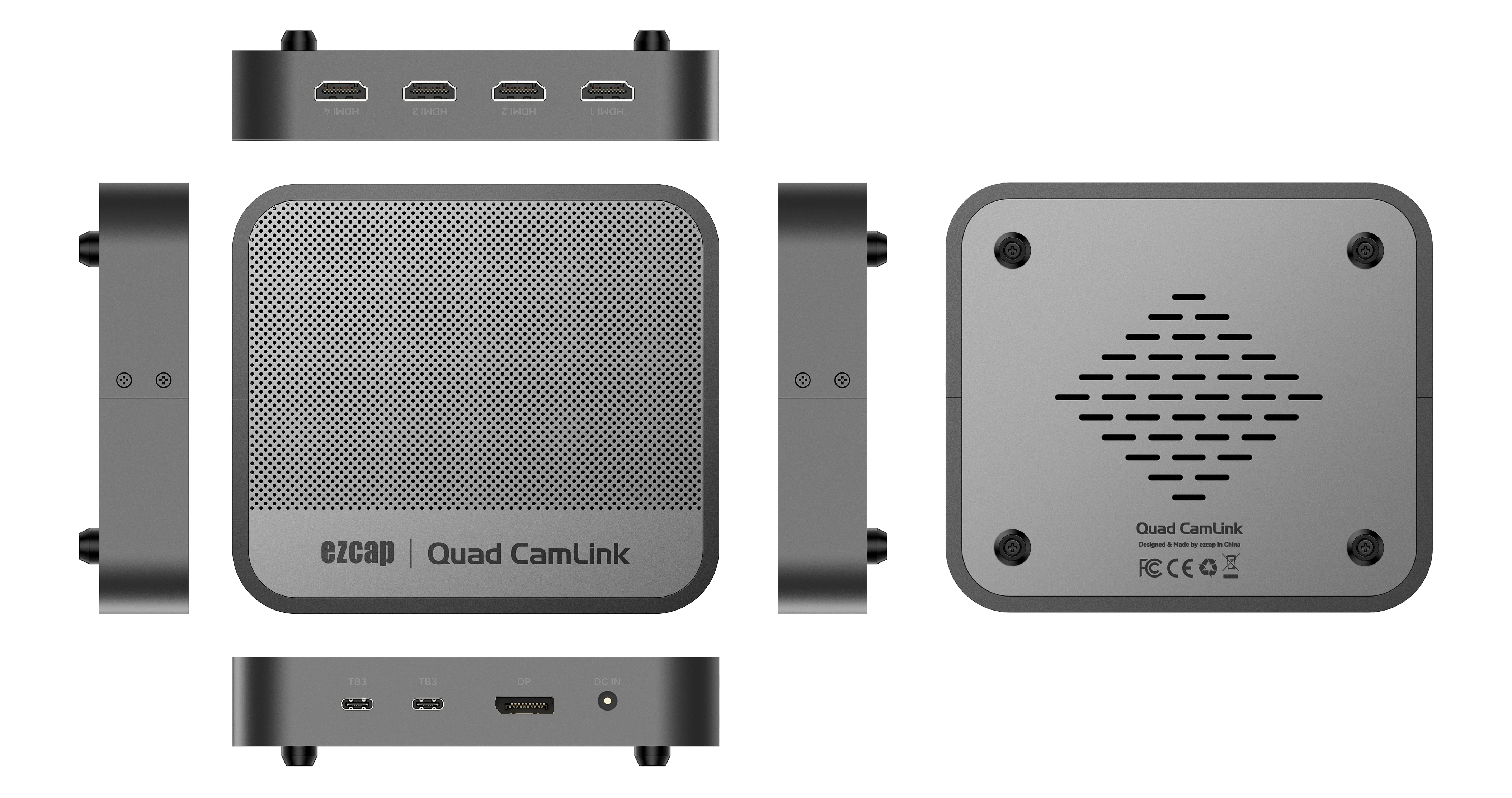 2026 new Quad CamLink Thunderbolt 3  4 Channel Video Game Capture Box for Live Streaming Ezcap362