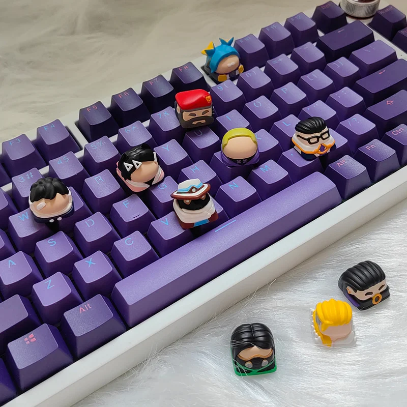 Valorant Keycap Gekko Omen Mudie لوحة المفاتيح الميكانيكية التخصيص Girl Valorant Keycaps