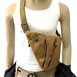 Tactical Storage Gun Bag Right / Left Shoulder Concealed Bag Pistol Gun Carry Bag Men Outdoor Anti-theft Package