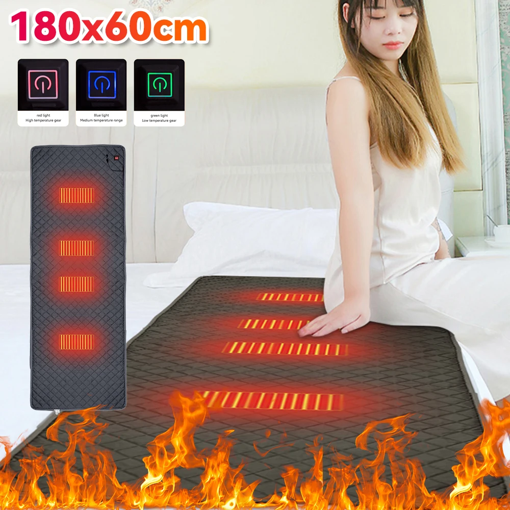 

USB Electric Blankets Mat Electric Heating Pad Thermostat Heating Insulation Heated Warm Cushion 5V Outdoor Camping Sleep Sheet