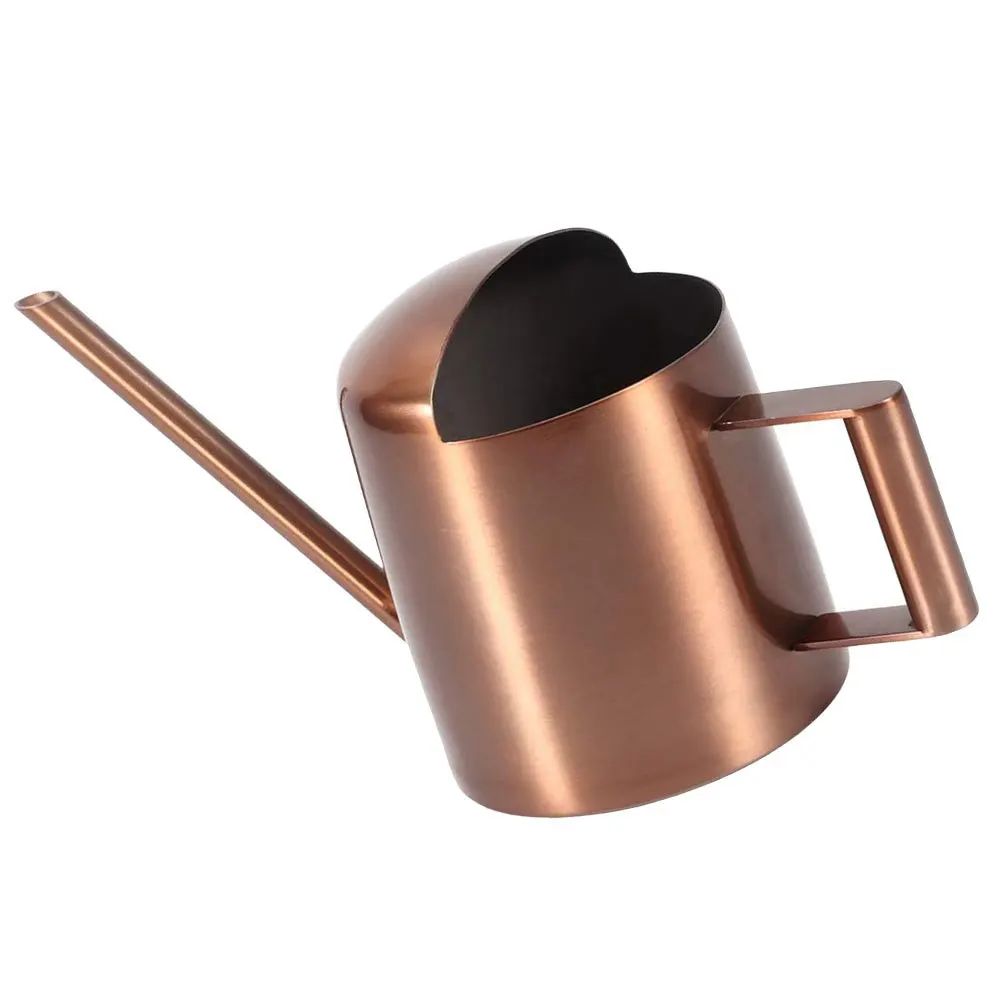 

Indoor Plant Watering Can Metal Water Pot Large Opening Long Spout Ergonomic Handle Convenient Plant Watering Can