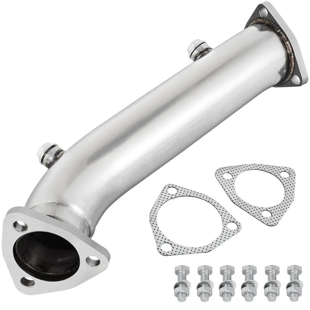 

High Flow Downpipe Exhaust Converter Pipe Fits 97-05 Audi A4 B5 B6 passat 1.8T