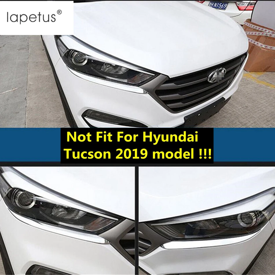 Chrome Front Rear Head Tail Fog Light Lamp Eyelid Eyebrow Strip Cover Trim For Hyundai Tucson 2016 - 2018 Accessories Exterior