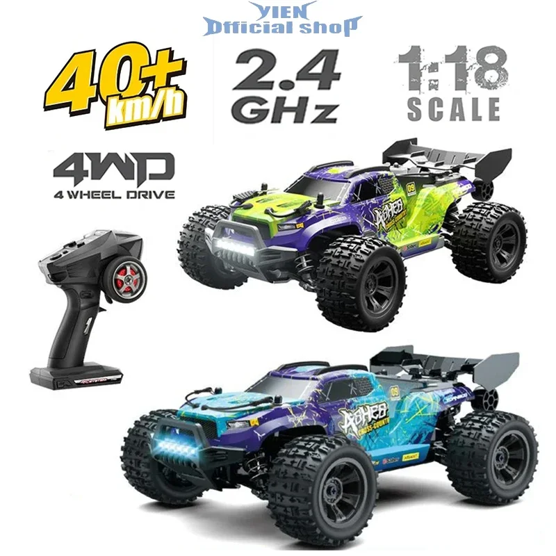 

1:18 40km/h Brushless RC Drift Car With LED Lights 4WD Electric High Speed Racing Remote Control Monster Truck for Kids Adults