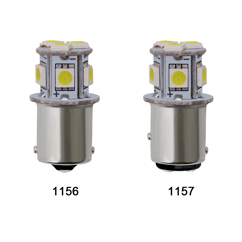 NSXINQI-bombilla LED de 10 piezas, 24V, 5050, 8SMD, para coche, camión, 1156, BA15S, P21W, 1157, BAY15D, P21/5W