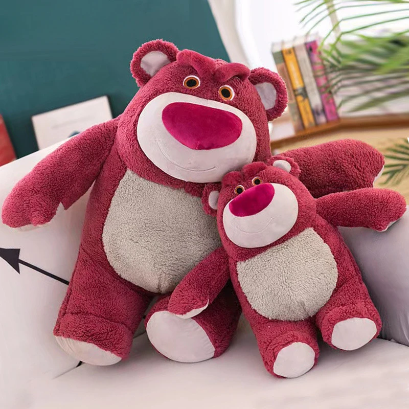 Disney Toy Story Lotsokawaii Strawberry Bear Peluche Jouet Dessin Animé Mignon Ours Jouet Cadeau D'anniversaire Pour Les Filles