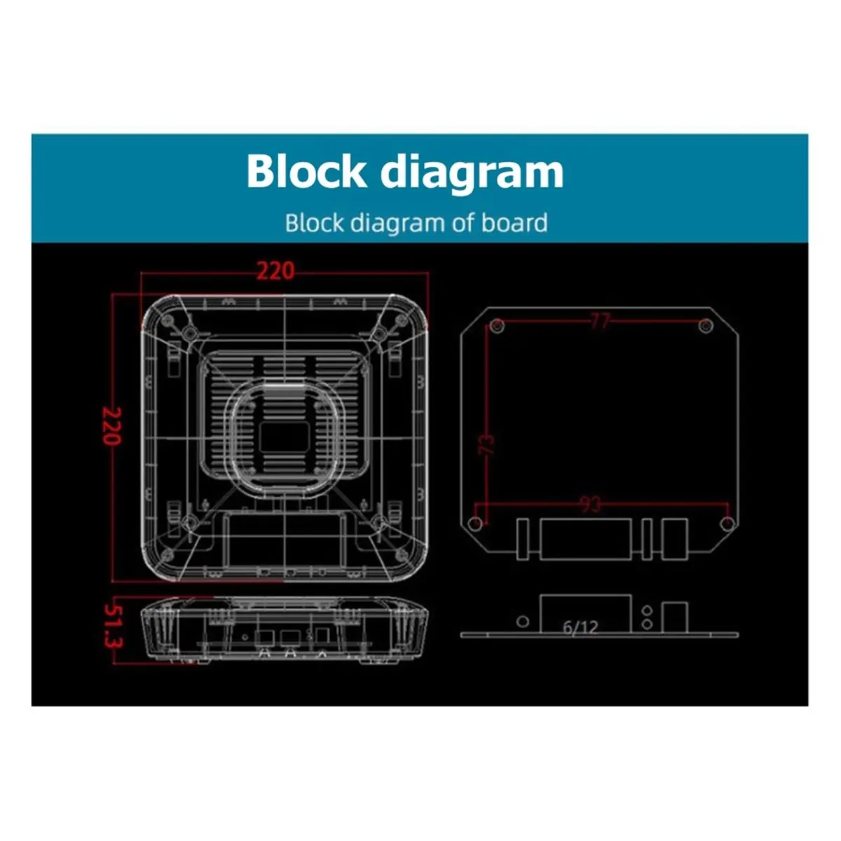 HOUSEHOLD*GOOD Ceiling-Mounted AP Case Large Square Plastic Mold Smart Home Gateway/Router Housing