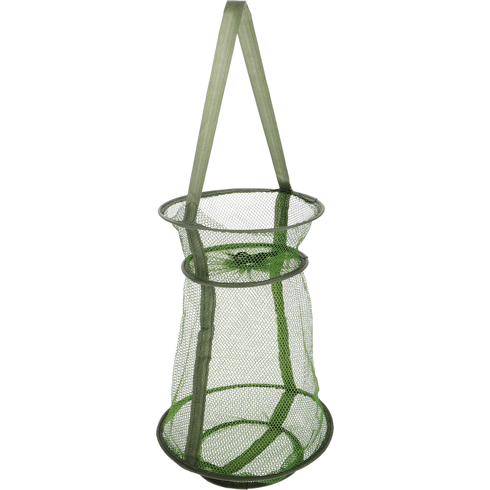 

Folding Fish Basket Net Bag Collapsible Trap Fishing Nylon Crab Nets for Crabbing
