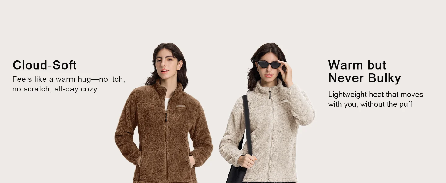 sherpa fleece jacket women