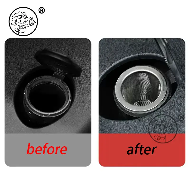 Car Water Filter Screen Wiper Glass Water Filler Funnel Fit For Tesla Model YL 2026 2027 Modified Accessories