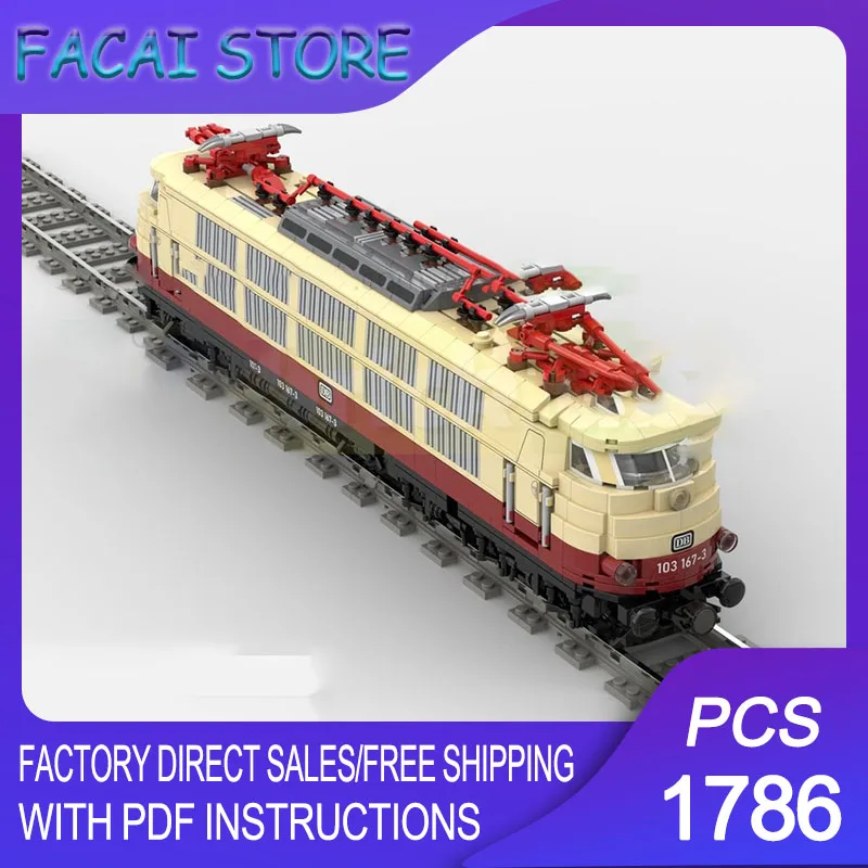 

Модульные строительные блоки Moc BR103 — модель-флагман Deutsche Bahn, технологичные блоки, рождественские подарки, игрушки для самостоятельной сборки