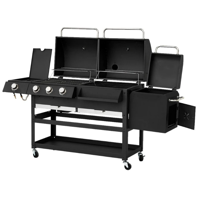 

Carbon dual-purpose large barbecue grill Hotel villa courtyard gas barbecue grill gas stove