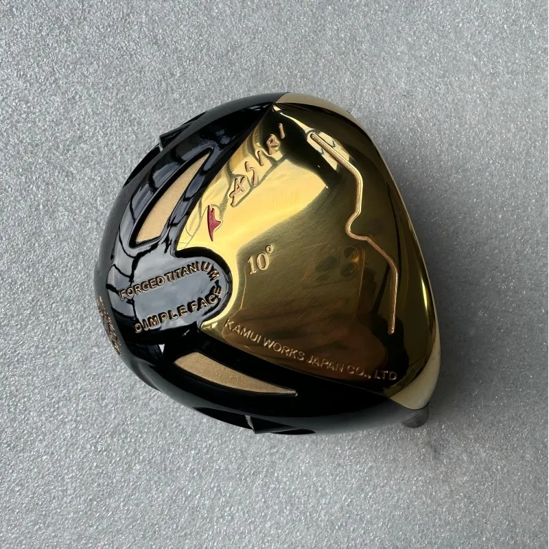 KAMUI ASIRI TE100 Hi COR titanium golf driver golf head 10deg Gold colour with cover matching