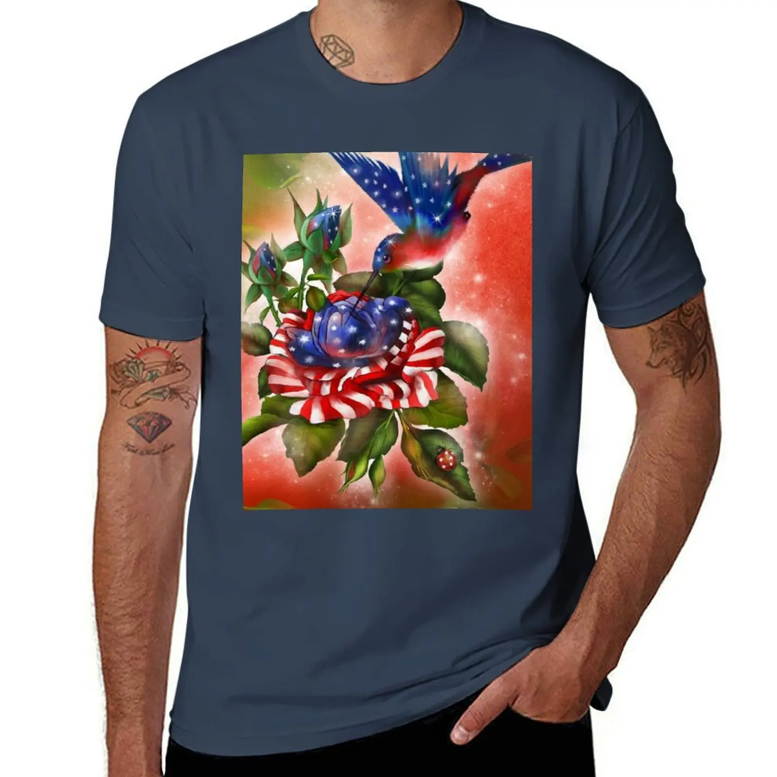 

Star Spangled Hummer T-Shirt t shirts cotton 100% cotton t shirt pack funny t shirts cotton T-Shirt