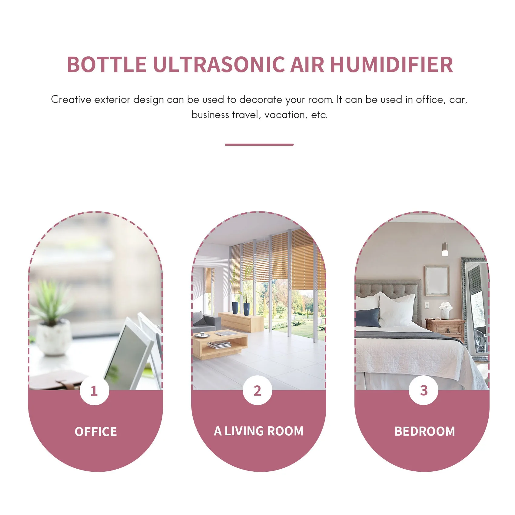 Aparelhos de compras bonito umidificador de névoa fria escritório quarto purificador de ar carregamento usb umidificador de ar kawaii com luz led ar