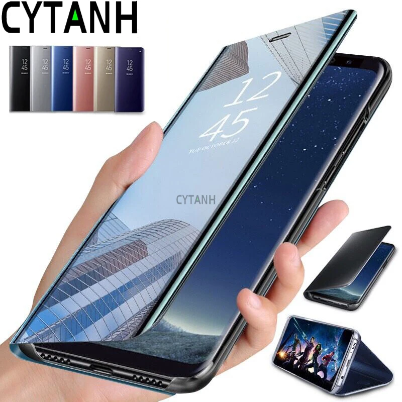 Smart View Flip Phone Case For Samsung A32 4G A30 A30s A31 Cover On For Galaxy A32 5G A 30 s 30s 31 32 0s Mirror Leather Shell