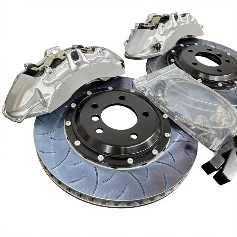 V6 New 6-Pot Auto Racing Sports Car Brake System 6 Piston Big Brake Caliper Kit Compatible