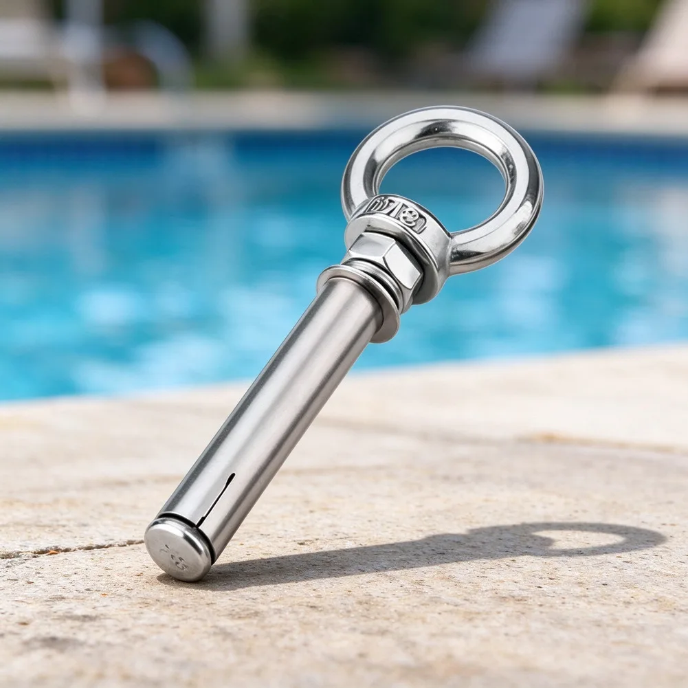 Pool Lane Line Expansion Screw 35mm Stainless Steel Alternative for Stable Anchoring of Floating Lane Dividers
